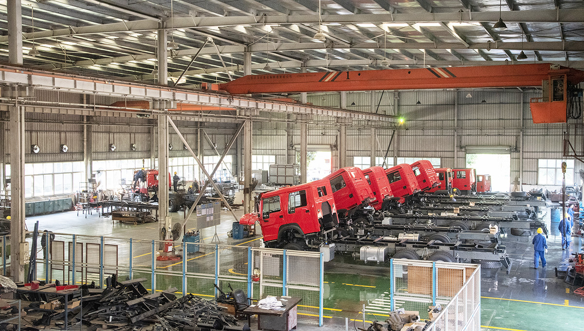 Sichuan Chuanxiao Fire Trucks Manufacturing Co., Ltd. fabriek productielijn