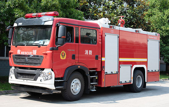 Sinotruk HOWO 8T Water- en schuimbrandbestrijding Truck Goede kwaliteit gespecialiseerd voertuig China Factory